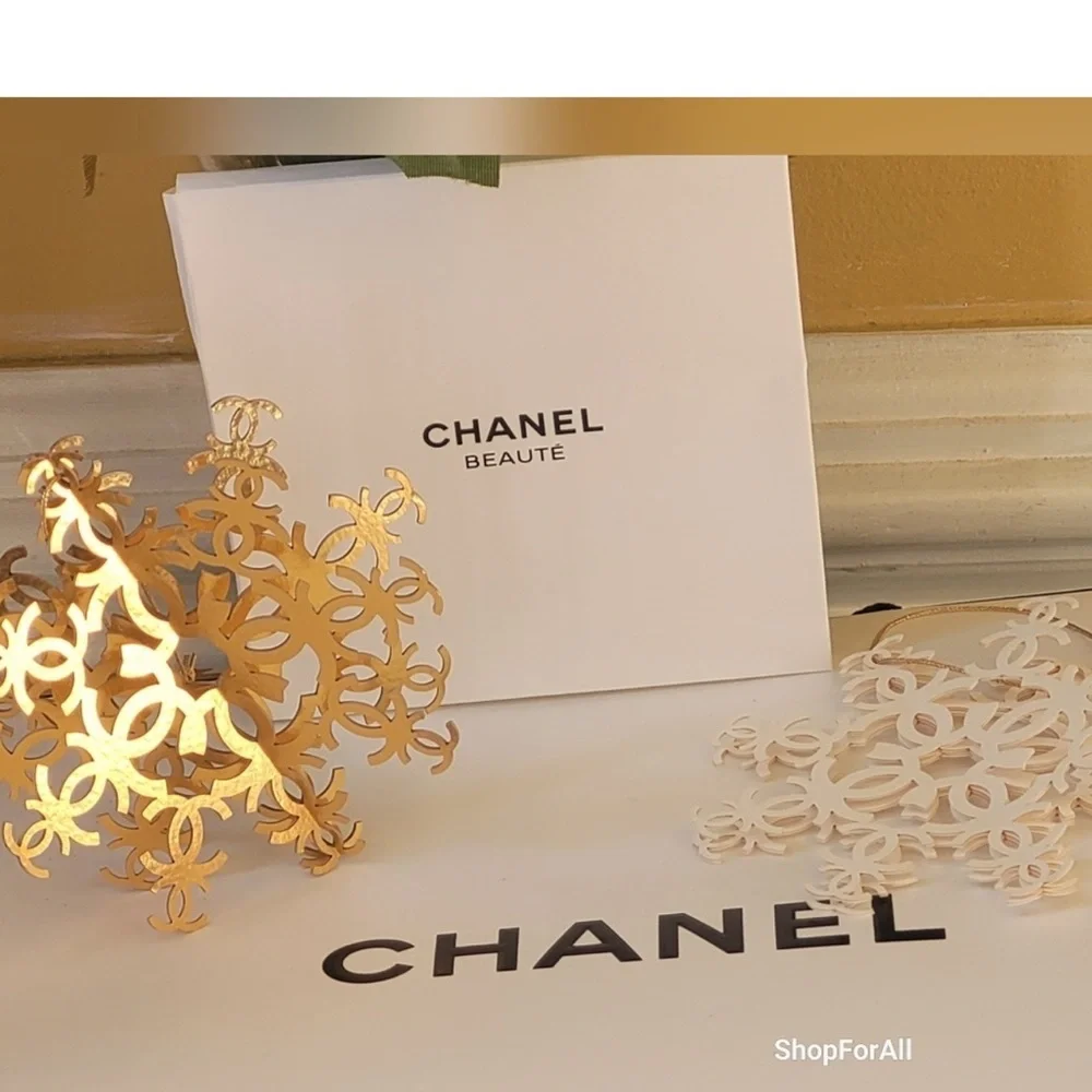 Chanel jumbo Gold snowflake Ornament
